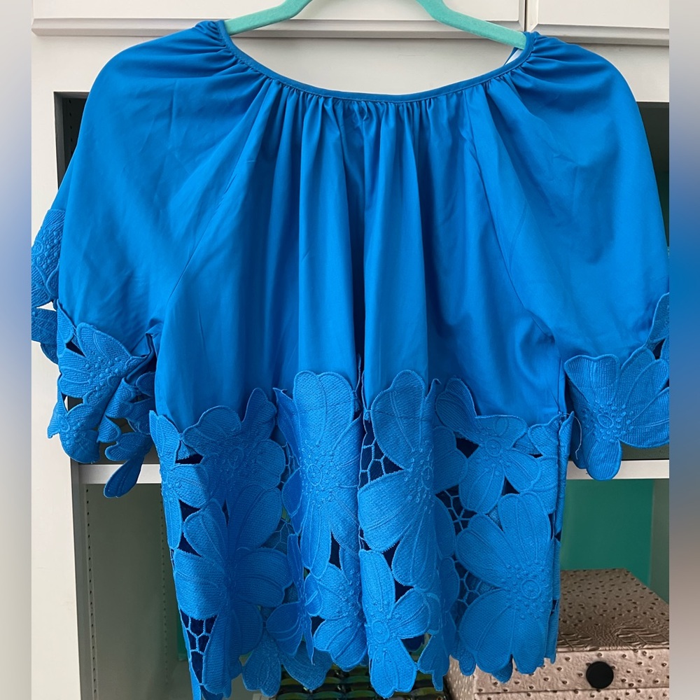 Gorgeous Cut Out Floral Blouse